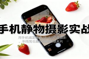 手机静物摄影实战,用手机搞定美食/生活/产品摄影,手残党也能快速出质感大片
