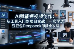 （17762期）AI赋能短视频创作：从工具入门到项目实战，一次学透豆包Deepseek即梦全攻略