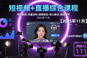 短视频+直播综合课程，审核新规-流量结构-搜索联动-核心算法-推流细节【更新3月25日】