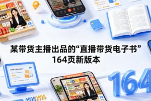 某带货主播出品的《直播带货电子书》164页新版本