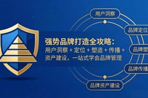 (17889期)强势品牌打造全攻略:用户洞察 + 定位 + 塑造 + 传播 + 资产建设,一站式学会品牌管理