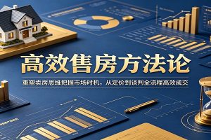 高效售房方法论:重塑卖房思维把握市场时机,从定价到谈判全流程高效成交