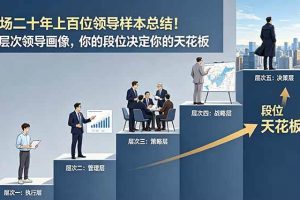 （18900期）付费文章：职场二十年上百位领导样本总结！五层次领导画像，你的段位决定你的天花板