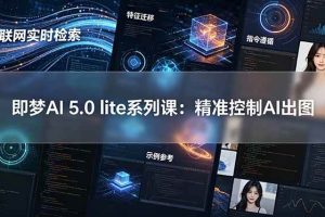 (18962期)即梦AI 5.0 lite实战课:联网实时检索+特征迁移+指令遵循+示例参考,精准控制AI出图