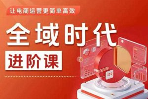 全域时代进阶课，更简单高效的全域投放实操，让电商运营更简单高效（更新0908）