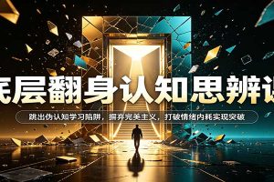 底层翻身认知思辨课：跳出伪认知学习陷阱，摒弃完美主义，打破情绪内耗实现突破