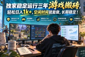 三款AI自动化游戏副业,日入千元,可批量矩阵操作适合新手小白!
