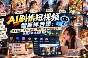 （20644期）【无水印】AI剧情短视频智能体合集：覆盖文案、生图、剧情、萌宠、共情与聊斋志怪，掌握多赛道视频制作方法