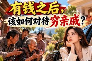 某公众号付费文章:有钱之后,该如何对待穷亲戚?