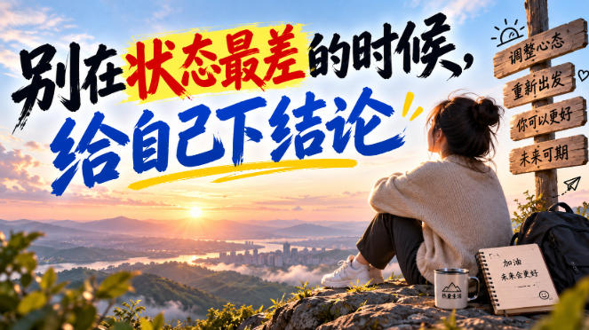 某公众号付费文章：别在状态最差的时候，给自己下结论