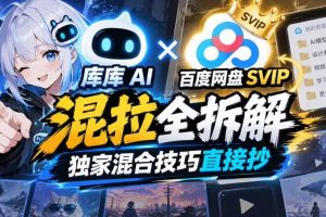 库库AI×百度网盘SVIP混拉全拆解,独家混合技巧直接抄