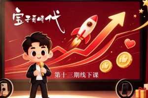宝子哥抖音直播第13期VIP线下课9月5-6日,26年最值得看的直播课程,快速突破直播间流量瓶颈,打造高效起号闭环